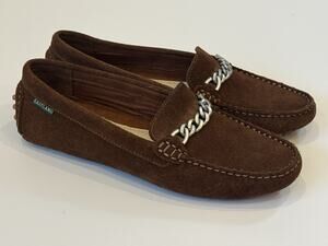 Eastland Sawgrass Women’s Driving Moccasins Shoes Loafers Chain Size 8.5 NWOB